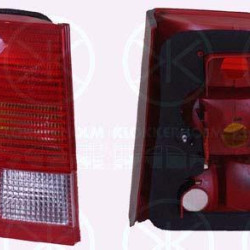 Tail Light Assembly, without bulb holder, white/red, Left, 3B5 945 095F (VW), 3B5 945 111D (VW), 3B5945111D (VW)