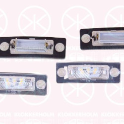 Licence Plate Light, LED, both sides, Set, N/A (VW)