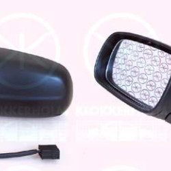 Exterior Mirror, w/primer, for electric mirror adjustment, Aspherical, Heatable, Left, 3B1857507 (VW), 3B1857507 01C (VW), 3B1857507C01C (VW), 3B1857507K 01C (VW)