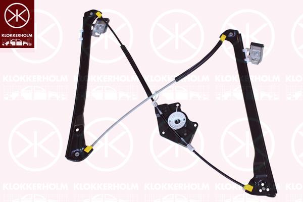 Window Regulator, 4/5-drs, OE-type, without electric motor, Electric, Left Front, 3B0 837 461 (VW), 3B0837461 (VW), 3B1 837 461 (VW), 3B1837461 (SKODA)