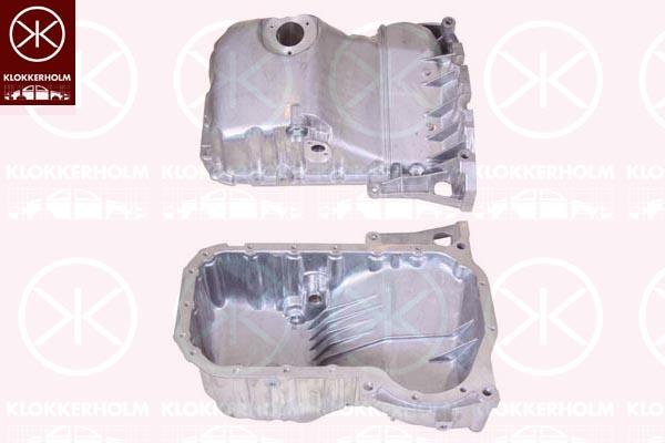 Oil Sump, Aluminium, with bore for oil-level sensor, 058 103 598C (VW), 058 103 598C (AUDI), 058 103 598C (SEAT), 058103598A (VW), 058103598A (AUDI), 058 103 603C (VW), 058103603C (VW), 058103603C (AUDI), 058103598C (SKODA)