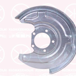 Splash Guard, brake disc, Rear Axle Left, for brake disc diameter [mm]: 245, Zinc-coated, 8E0 615 611C (VW)