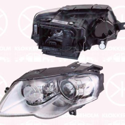 Headlight, Right, Xenon, D1S/H7, for vehicles with dynamic bending light, with motor for headlamp levelling, without control unit for Xenon, Valeo, 3C0 941 754 (VW), 3C0 941 754D (VW), 3C0 941 754G (VW)