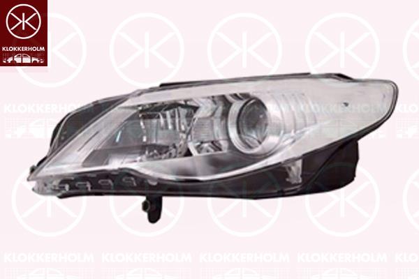 Headlight, Right, Illuminance [lx]: 25, Bi-Xenon, D1S/H7, with dynamic bending light, without control unit for Xenon, with motor for headlamp levelling, AL, 3C8 941 754C (VW)