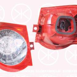 Tail Light Assembly, with bulb holder, white/red, Left, Outer section, LED, 3C9 945 095 (VW), 3C9 945 095N (VW), 3C9945095C (VW)