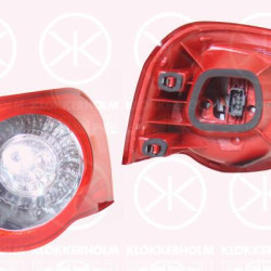 Tail Light Assembly, LED, with bulb holder, white/red, Right, Outer section, 3C9 945 096 (VW), 3C9 945 096N (VW), 3C9945096C (VW)