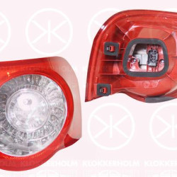 Tail Light Assembly, with bulb holder, white/red, Right, Outer section, LED, 3C9 945 096 (VW), 3C9 945 096N (VW), 3C9945096C (VW)