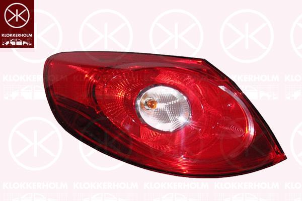 Tail Light Assembly, Right, Outer section, with bulb holder, LED, 3C8 945 096 (VW), 3C8 945 096D (VW), 3C8 945 096E (VW), 3C8 945 096F (VW), 3C8 945 096G (VW)