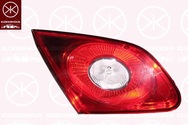 Tail Light Assembly, Left, Inner Section, with bulb holder, LED, 3C8 945 093B (VW), 3C8 945 093C (VW), 3C8 945 093D (VW), 3C8 945 093E (VW), 3C8 945 093F (VW)