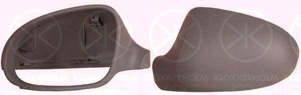 Housing, exterior mirror, w/primer, Left, 3C0 857 537A GRU (VW), 3C0 857 537A (VW)