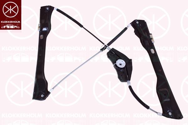 Window Regulator, OE-type, without electric motor, Electric, Left Front, 3C1 837 461 H (VW), 3C1 837 461 L (VW)