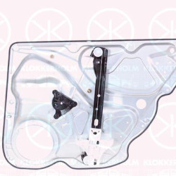 Window Regulator, 4/5-drs, OE-type, without electric motor, Electric, Right Rear, with bolted-on plate, 3C9 839 462 F (VW), 3C9 839 462 H (VW), 3C9 839 462 K (VW), 3C9 839 462 M (VW), 3C9839462F (VW), 3C9839462K (VW)