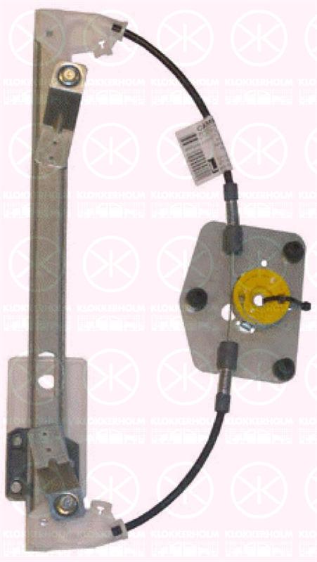 Window Regulator, without electric motor, Electric, Left Rear, 3C5 839 461J (VW), 3C5 839 461K (VW)