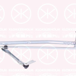 Wiper Linkage, Front, Set, for left-hand drive vehicles, 3C1 955 601 (AUDI), 3C1955601 (VW), 3C1955601A (VW)