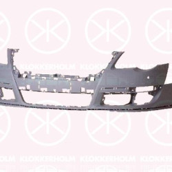 Bumper, w/primer, Front, with hole(s) for parking distance control, 3C0 807 217F GRU (VW), 3C0 807 217R GRU (VW)