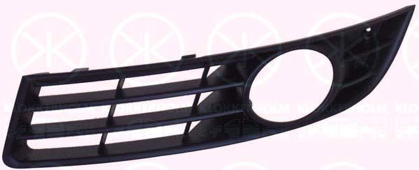 Ventilation Grilles, bumper, Left Front, with hole(s) for fog lights, Outer section, 3C0 853 665A 9B9 (VW)