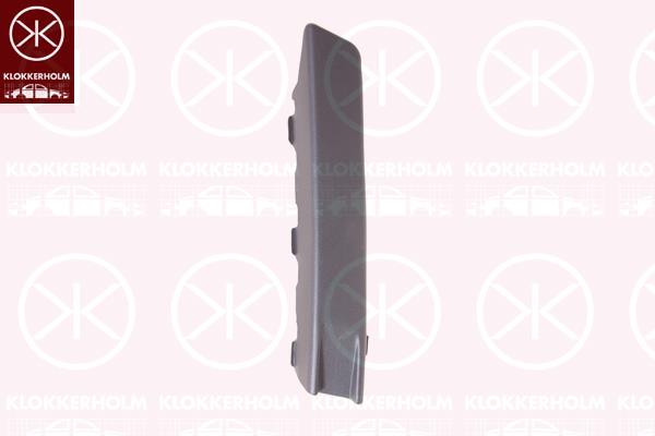 Trim/Protection Strip, bumper, Left Front, Inner Section, black, 3C0 807 645 (VW), 3C0 807 645 9B9 (VW)