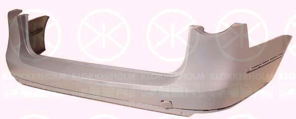 Bumper, Rear, Primered, 3C9 807 417 GRU (VW)