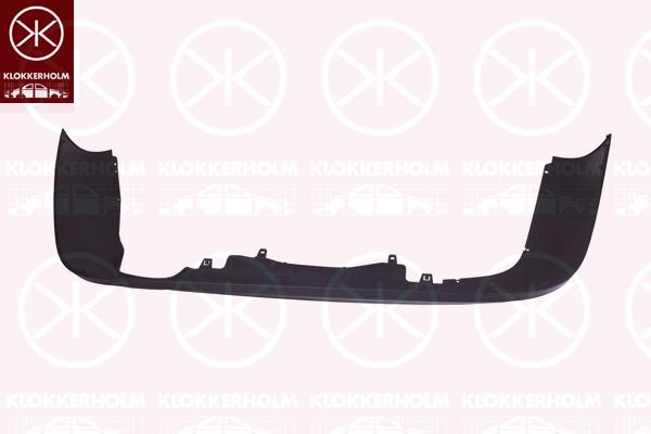 Spoiler, for vehicles without trailer hitch, Rear, black, 3C9 807 521A 9B9 (VW)