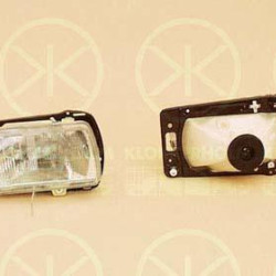 Headlight, H4, for vehicles without headlight levelling, Depo, Right, Illuminance [lx]: 17.5, 165 941 018K (VW), 165941106C (VW), 166-941-018 (VW), 166941106 (VW)