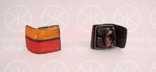 Tail Light Assembly, without bulb holder, Right, Outer section, 1H5 945 112 (VW), 1H5945112B (VW), H5 945 112B (VW)