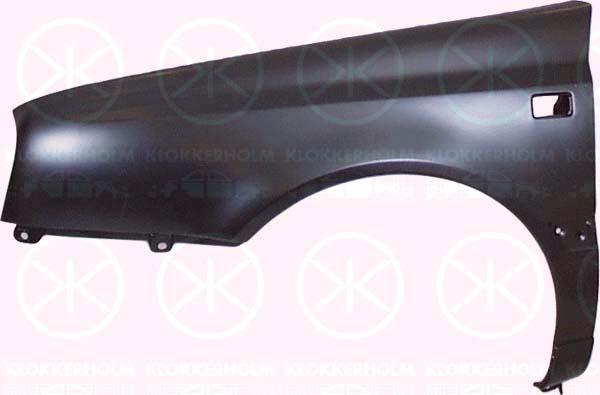 Wing, Left Front, without hole for aerial, with hole for direction indicator, 1H0 821 105 A (VW)