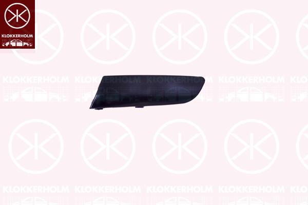 Trim/Protection Strip, bumper, w/primer, Right Front, with hole(s) for washer nozzle, 1K0 807 718E GRU (VW)