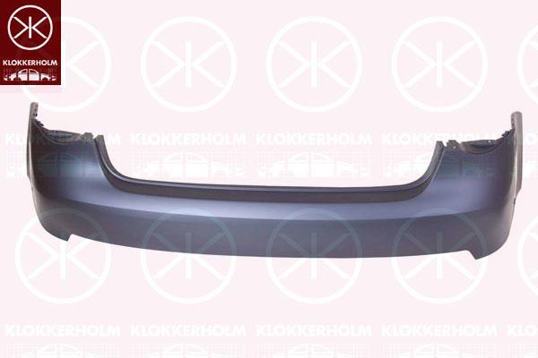 Bumper, w/primer, Rear, 1K5 807 417E GRU (VW), 1K5 807 417H GRU (VW)