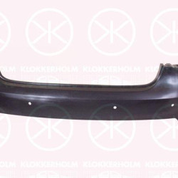 Bumper, w/primer, Rear, with hole(s) for parking distance control, 1K5 807 417F GRU (VW), 1K5807417H GRU (VW)