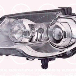 Headlight, without control unit for Xenon, with dynamic bending light, Bi-Xenon, with motor for headlamp levelling, AL, Left, Illuminance [lx]: 25, 1T1 941 753A (VW)