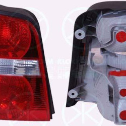 Tail Light Assembly, without bulb holder, white/red, Left, 1T0 945 095C (VW), 1T0 945 095G (VW)