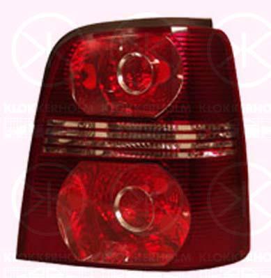 Tail Light Assembly, without bulb holder, Left, Housing Colour: red, 1T0 945 095J (VW), 1T0 945 095N (VW), 1T0945095L (VW)