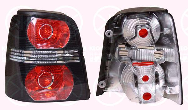 Tail Light Assembly, without bulb holder, Left, Housing Colour: black, 1T0 945 095P (VW)