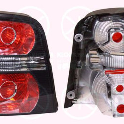 Tail Light Assembly, without bulb holder, Left, Housing Colour: black, 1T0 945 095P (VW)