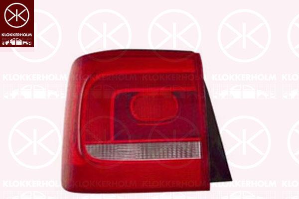 Tail Light Assembly, without bulb holder, Left, 1T0 945 095R (VW)