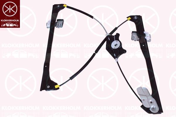 Window Regulator, OE-type, without electric motor, Electric, Left Front, 1T0837461 (VW), 1T0837461E (VW), 1T1 837 461 (VW), 1T1 837 461 B (VW)