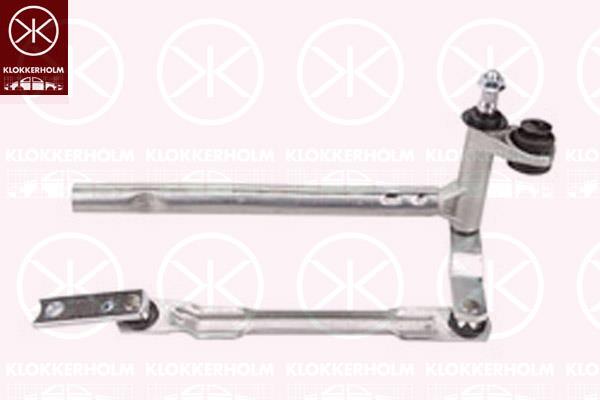 Wiper Linkage, Right Front, for left-hand drive vehicles, 1T0955602 (VW), 1T0955602A (VW), 1T0955602A (SKODA), 1T0955602A (AUDI)