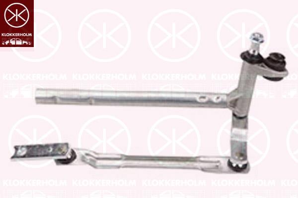 Wiper Linkage, Left Front, for left-hand drive vehicles, 1T0955601 (VW), 1T0955601A (VW), 1T0955601A (SKODA), 1T0955601A (AUDI)