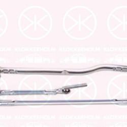 Wiper Linkage, Front, Set, for left-hand drive vehicles, 1T1955601 (VW), 1T1955601 (SKODA), 1T1955601A (VW), 2K1955601A (VW)