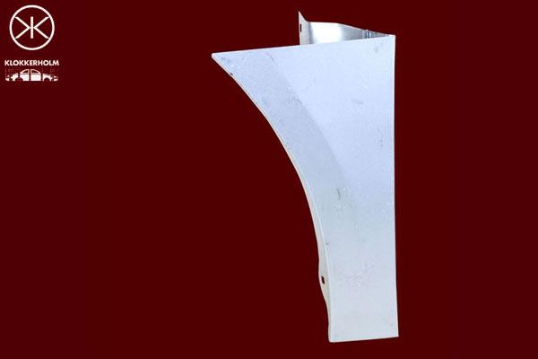 Wing, Left Front, Repair Panel, Rear Section, Lower Section, Zinc-coated, 