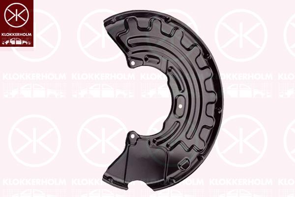 Splash Guard, brake disc, Front Axle Right, for brake disc diameter [mm]: 345, 1K0 615 312C (VW), 1K0615312C (SEAT), 1K0615312C (AUDI), 8J0615312 (VW)