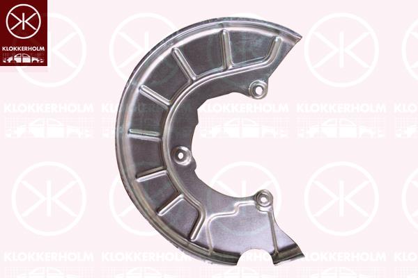 Splash Guard, brake disc, Front Axle Left, Diameter 1/Diameter 2 [mm]: 325/140, Zinc-coated, 1K0 615 311 F (AUDI), 1K0615311B (VAG), 1K0615311F (SEAT)