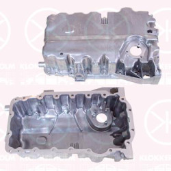 Oil Sump, Aluminium, with bore for oil-level sensor, 06F 103 601F (VW), 06F 103 601F (AUDI), 06F 103 601FA (VW), 06F103601F (VW), 06F103601F (SKODA)