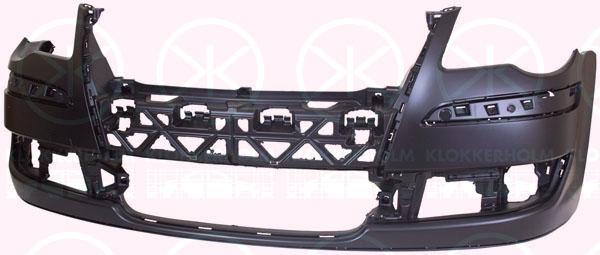 Bumper, w/primer, for vehicles without headlamp cleaning system, Front, 1T0 807 221D GRU (VW)