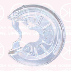 Splash Guard, brake disc, Rear Axle Left, for brake disc diameter [mm]: 256, Zinc-coated, 1K0 615 611 AB (VW), 1K0 615 611 AB (AUDI), 1K0 615 611AB (VW), 1K0615611AB (SKODA), 1K0615611AB (SEAT)