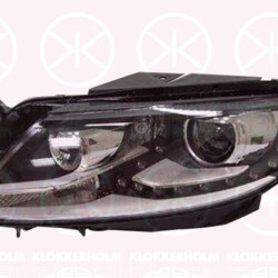 Headlight, Left, Bi-Xenon, with daytime running light (LED), with dynamic bending light, without control unit for Xenon, with motor for headlamp levelling, D3S/H7, AL, 3C8 941 753F (VW), 3C8 941 753J (VW), 3C8 941 753M (VW), 3C8 941 753Q (VW)