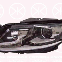 Headlight, Right, for vehicles with adaptive high beam regulation, Bi-Xenon, with dynamic bending light, without control unit for Xenon, with motor for headlamp levelling, D3S/H7, AL, 3C8 941 044B (VW), 3C8 941 044D (VW), 3C8 941 044F (VW), 3C8 941 044H (VW)