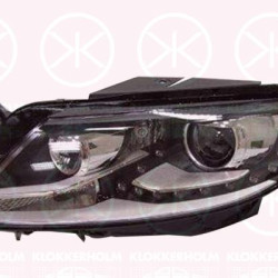 Headlight, Left, Bi-Xenon, with dynamic bending light, without control unit for Xenon, with motor for headlamp levelling, D3S/H7, AL, 3C8 941 039A (VW), 3C8 941 039D (VW), 3C8 941 039G (VW)