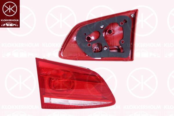 Tail Light Assembly, without bulb holder, Left, Inner Section, 3AF 945 093B (VW), 3AF 945 093J (VW), 3AF945093B (VW), 3AF945093G (VW), 3AF945093L (VW), 3AF945093Q (VW)