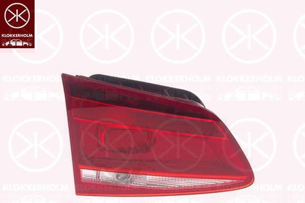 Tail Light Assembly, Left, Inner Section, with bulb holder, ULO, 3AF 945 093J (VW), 3AF 945 093B (VW), 3AF945093B (VW), 3AF945093G (VW), 3AF945093G (VW), 3AF945093L (VW), 3AF945093Q (VW)